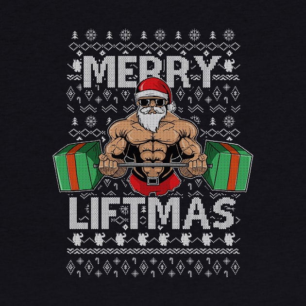 Merry Liftmas Christmas Xmas Fitmas Fitness Santa Holiday 7 by SloanCainm9cmi